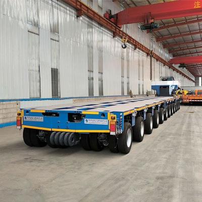 China TITAN Goldhofer remolque modular remolque hidráulico de varios ejes en venta