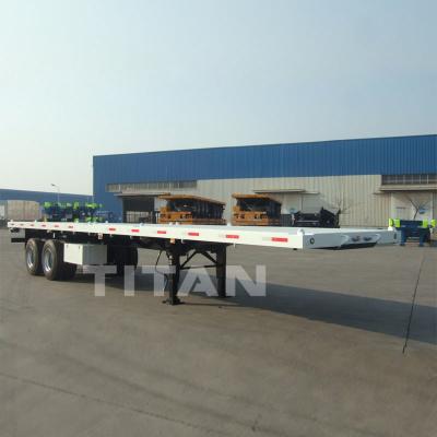 중국 20 ft container delivery trailer container flatbed semi-trailer container flatbed truck trailer for sale 판매용