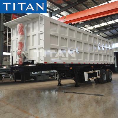 Cina TITAN 2 axles 50 / 60 / 70ton tipper trailer Dump Truck Trailer in vendita