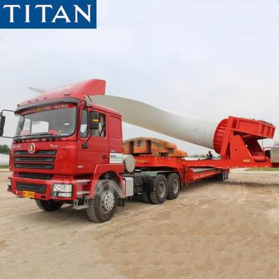 China Transporte de torres de aerogeneradores con adaptador de rotor Balde Remolque de palas de molino de viento en venta