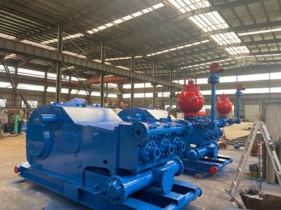 China 1600HP 5-1/8 Inlet 12/305 Stroke Triplex Mud Pump with 5000psi Flange Pressure for sale