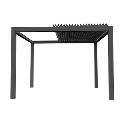 China 100% impermeable al aire libre de aluminio sistema de cubierta de pérgola retráctil de techo con ventanas en venta