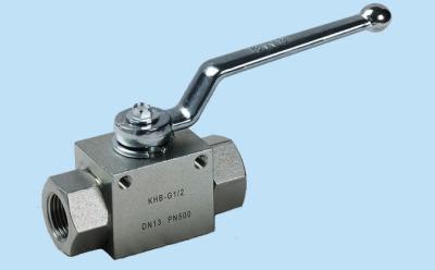 Chine Barre maximum de la pression 500 à tournant sphérique de KHB d'acier au carbone hydraulique à haute pression de robinet à vendre