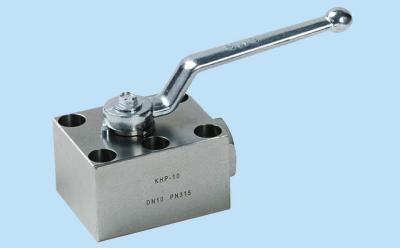 Chine type à trois voies bidirectionnel robinet de bille d'acier, 3/4