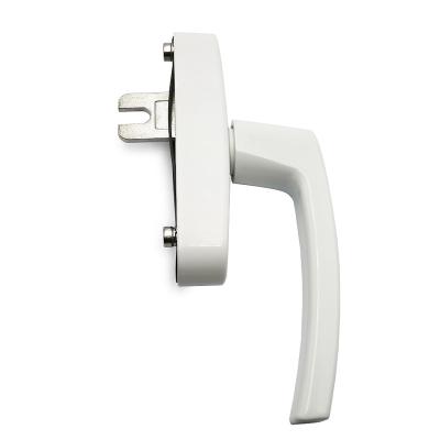 China Modern White Powder Coating Window Curtain Outlet Factory Lock Zinc Alloy Multipoint Handle for sale