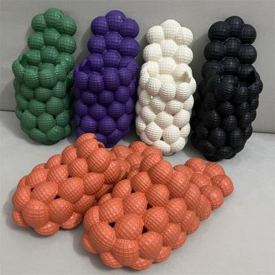 China Wholesale High Quality Soft PVC Custom Unisex Designer Anti-skid Cheap Men Bubble Slipper Cushioning Slips For Man for sale