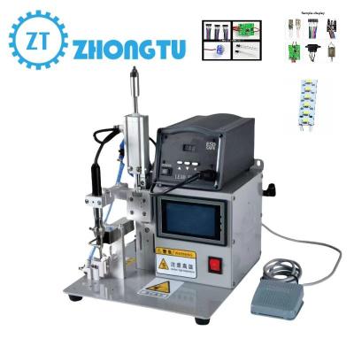China Soldering Type Spot Welding Semi Automatic Soldering Machine for Precise Electronic Component Welding for sale