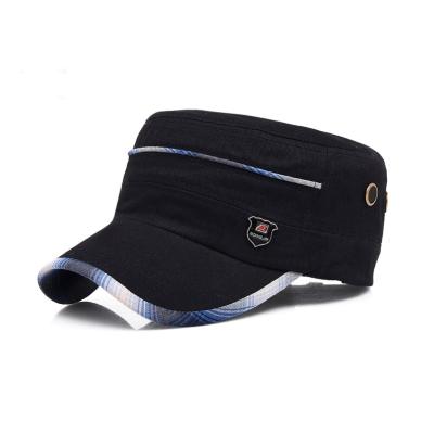 China Men Cotton Multi-panel Hats And Caps Custom Embroidery Badge COMMON Logo Limited Army Caps Colorful for sale