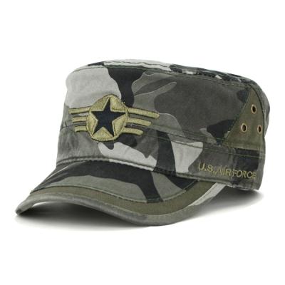 China Embroidery COMMON logo camouflage hats multi-panel baseball caps limited army badge hat for sale