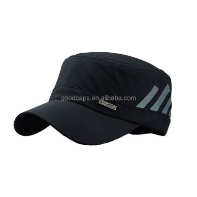 China Custom Brass Badge Logo Army Caps Breathable Waterproof Military Hats JOINT And Outdoor Hats Baseball Cap for sale