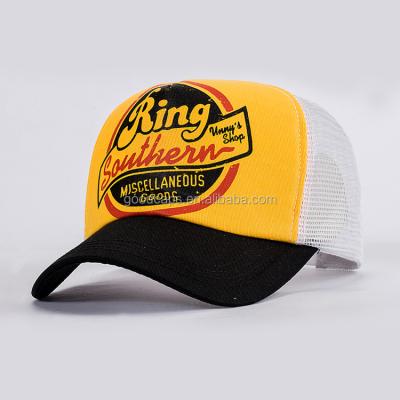 China breathable & 5 Panel Print Logo Baseball Caps Mesh Trucker Hats And Waterproof Custom Breathable Hats Men for sale