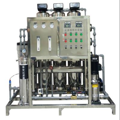 China Automatização Operacional Funciona Aço inoxidável Osmose inversa Configuração de água pura Taxa de fluxo personalizável à venda
