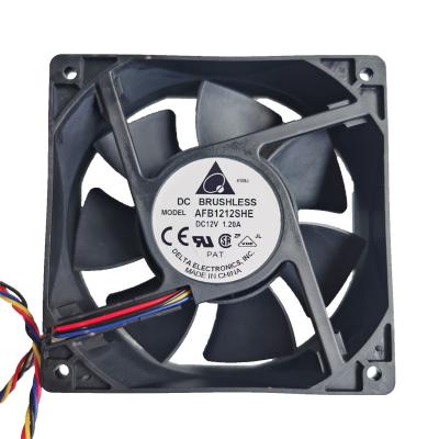 China DC 12v 24v 48v 2.7A 6000RPM 120*120*38mm High Speed 4Pin 6000RPM Axial Flow Fan For Machinery Repair Shops SG12138BS AFB1212SHE for sale