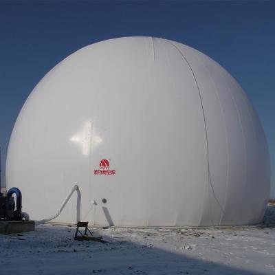 China Ground Mounted Dual Membrane Biogas Balloon With Capacity 50 – 20000m3 for sale