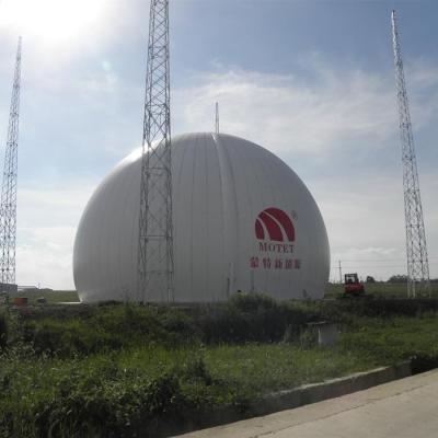 China 50 – 20000m3 Dual Membrane Biogas Domes Gas Holder For Biogas Storage for sale