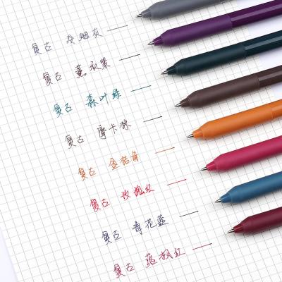 China Normal Wholesale 0.5MM Retractable Plastic Gel Ink Pens Colorful Sign Gel Pens With Custom Logo for sale