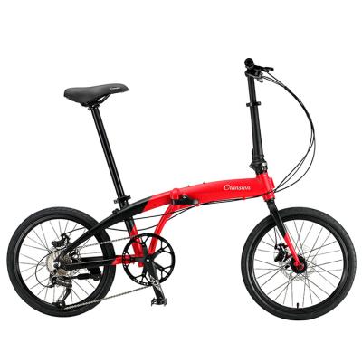 China Hot Selling Aluminum Alloy Professional Lightweight 20 Inch Bike 9 Speed Folding Bicycle for sale