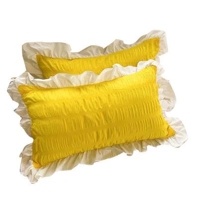 China Fashion Anti-static Soft Handsome Personality Cotton Seersucker Decorative Pillow Case for sale