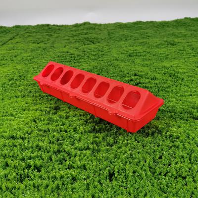 China Modern 30*11.5*7.2(Cm) Rectangle Poultry Feeding Trough Red / Yellow Safe Design Standard Capacity for sale
