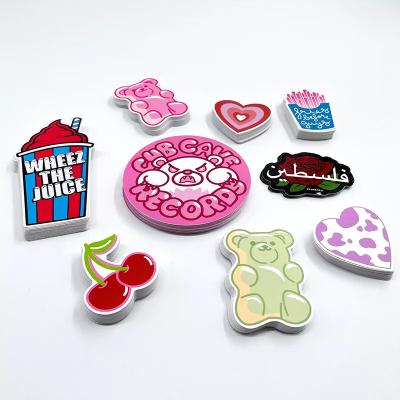 China Customized waterproof die cut waterproof sticker round vinyl storage stickers printed decoration sticker for gift for sale