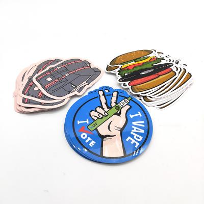 China Amazon waterproof hot sale no moq various eco-friendly CMYK die cut printing custom adhesive stickers decals for sale