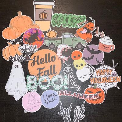 China Waterproof Custom Logo Design Die Cut Sticker Packs, Adhesive Brand Company sticker packaging with poly bag for sale