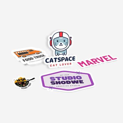 China Amazon Selling Vinyl Stickers PVC Hot Waterproof Adhesive Stickers Cartoons Custom Amazon Copy Die Cut Stickers for sale