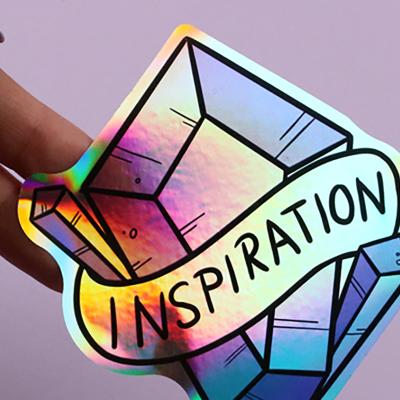 China Hot Seller Waterproof Decorative Vinyl Stickers Custom Printing Holographic Die Cut Stickers Waterproof for sale