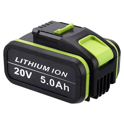 China Machine- spare lithium-ion 5.0 AH 20V battery for Worx WA3551 with 3551.1 WA3553 WA3641 WG629E WG546E WU268 for worx power tools for sale