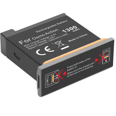 China Camera for DJI OSMO Action Camera Battery and 3-Slots Storage 1300mah Charger for DJI OSMO Action Camera Battery for sale