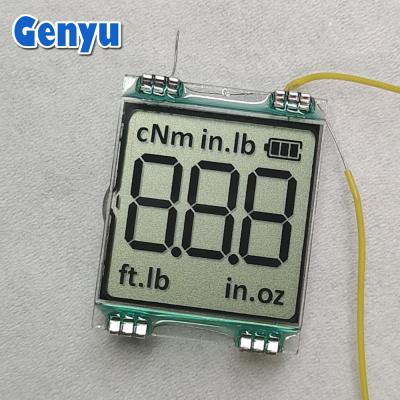 China Personalização 3 dígitos 7 Segmento LCD Display TN Potivie Black Fonts 12 PIN Connect à venda