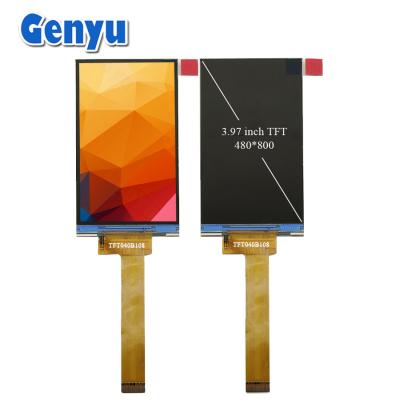 中国 3.97インチ TFT LCD パネル IPS 480x800 解像度 WVGA MIPI 24ピン FPC 0.5mm ピッチ 販売のため