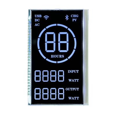 China 7 Segment VA Black LCD Customization Negative Display 5V 27PIN for sale
