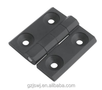 China ZINC CNC Industrial Zinc Alloy Hinges Black 59*59mm for sale