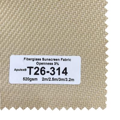 China ISO105B02 Fiberglass Sunscreen Fabric Roller Blinds 47*36'' for sale