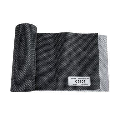 China Openness 1% Sunscreen Fabric Roll 71% PVC And 29% Polyester Sunscreen Fabrics for sale