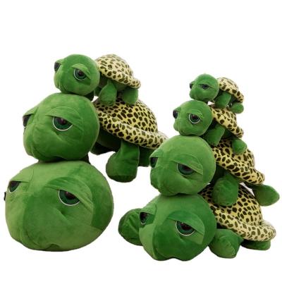 China Baby Accompany Amazon Hot Children's Interior Gift Stuffed Turtle Car Decoration Large Eyes Turtle Tile for sale