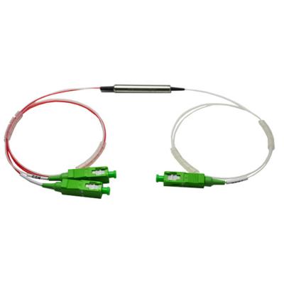 China De Optische Filter van FWDM T1550 R1310&1490 met Sc-APC Schakelaar 0.9mm G657A-Vezel Te koop