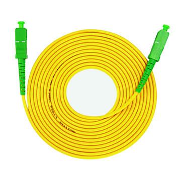 Κίνα APC Sc σκοινί 3.0mm μπαλωμάτων οπτικών ινών καλώδιο αλτών οπτικών ινών PVC/Yellow SM προς πώληση