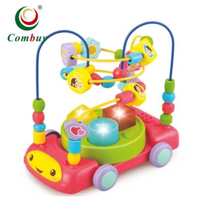 China Intelligent Wire Maze Toy Baby Car Sound Light Baby Car Wire Bead Maze Toy for sale