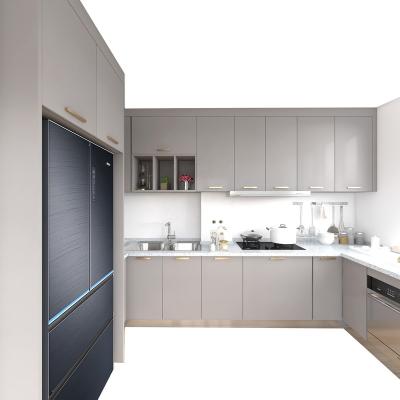 China SENYUAN Eco-Friendly Kitchen Furniture Set Cabinet Sideboard Designs Modern Sets for sale