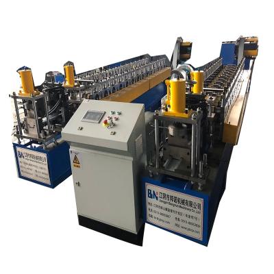 China Solar Ground Support Structure Support Plant Hydraulic Pole Cutting Roll Forming Machine for sale