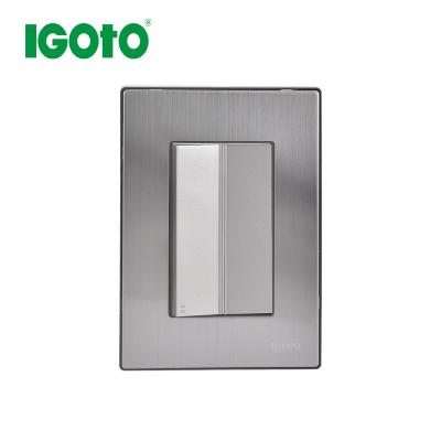 China IGOTO High Class Residential/Multipurpose Metal Stainless Steel Hotel Switch Socket Factory for sale