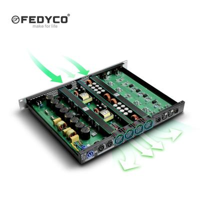 China Meeting Room D2.3 2*250w Dual Channels Professional Aluminum CE Certification Power Amplifier Panel Digital Class 1 U for sale