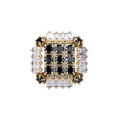 China Metal Zircon Crystal Square Sew On Buttons Brass Embellishments Workable For Crafts Wedding Party Home Decoration for sale