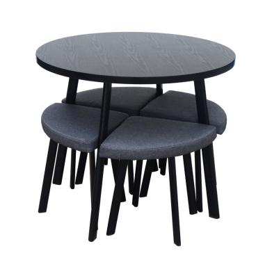 China Adjustable (other) modern easy to assemble cheap MDF 1+4 dining set for sale