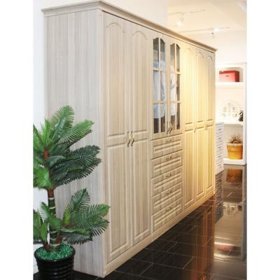 China (Size) Matte White Melamine Wardrobe Modern Adjustable Furniture Bedroom Wardrobe Wholesale European Style Cabinets for sale