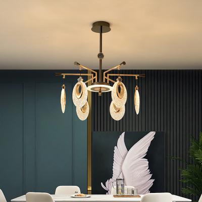 China High Quality Nordic Minimalist Minimalist Light Luxury Italian Restaurant Chandelier LED Lighting Fixture Ceiling Lamp Nordic Minimalist Cafe for sale