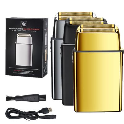 China Commercial Electric Shaver Men's Commercial Quick Charge Two Blades High Speed Rechargeable Swapping Hair Shaver for sale