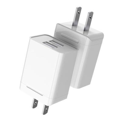 China Universal Hot Selling Mobile Phone Charger 10.5W 5V 2.1A Wall Charger Smart USB Dual Port Charging Head for sale